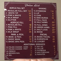 Price list Feb 2018