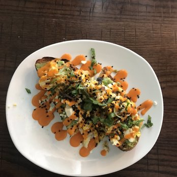 Kaldi's Coffee Roasting - Avocado Toast with scrambled eggs - Coffee & Tea Near Me - Saint Louis, Missouri Kaldi's Coffee Roasting - Avocado Toast with scrambled eggs - Coffee & Tea Near Me - Saint Louis, Missouri