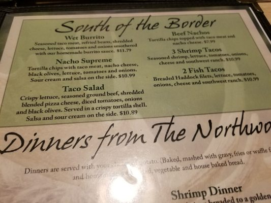 Menu photo 5 Bear Trap Inn Munising, MI