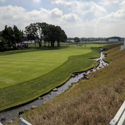 Conway Farms Golf Club - The second section of the 18th fairway as seen from the Fazio Skybox