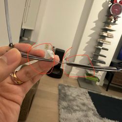 Right rim is clearly twisted