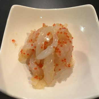 Isami Sushi - Ika sashimi appetizer with spicy tobiko! - Japanese Near Me - Burnaby, British Columbia Isami Sushi - Ika sashimi appetizer with spicy tobiko! - Japanese Near Me - Burnaby, British Columbia