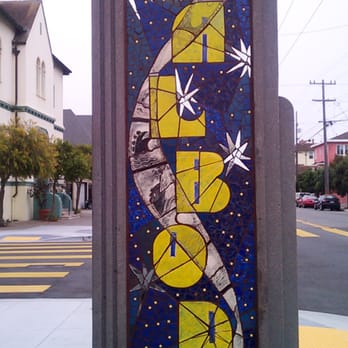 Balboa Mosaic Posts - Public Art Near Me - San Francisco, California