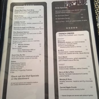 Paris Bistro - Menu Page 2 - French Near Me - Naperville, Illinois Paris Bistro - Menu Page 2 - French Near Me - Naperville, Illinois