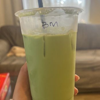 3 Blossoms Cafe - blueberry matcha - Bubble Tea Near Me - Westminster, California