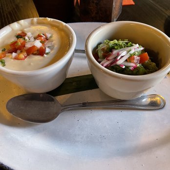 Meso Maya Comida y Copas - Queso Poblano & Guacamole Combo - Mexican Near Me - Dallas, Texas Meso Maya Comida y Copas - Queso Poblano & Guacamole Combo - Mexican Near Me - Dallas, Texas