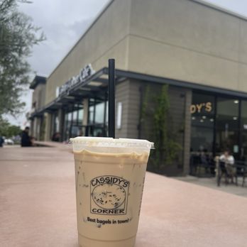 Cassidys Corner Cafe - This is their signature iced coffee called 4-2-1. It's absolutely amazing! - Bagels Near Me - Eastvale, California