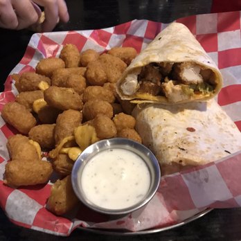 Old Dane Golf Course - Crispy Buffalo Chicken Wrap and a size order of cheese balls with ranch for dipping. - Golf Near Me - Dakota City, Nebraska Old Dane Golf Course - Crispy Buffalo Chicken Wrap and a size order of cheese balls with ranch for dipping. - Golf Near Me - Dakota City, Nebraska