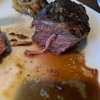 Aloha Steak House - Manhattan Filet - first cut - Steakhouses Near Me - Honolulu, Hawaii