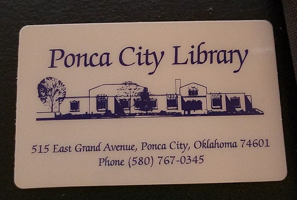 PONCA CITY LIBRARY Updated December 2024 515 E Grand Ave, Ponca