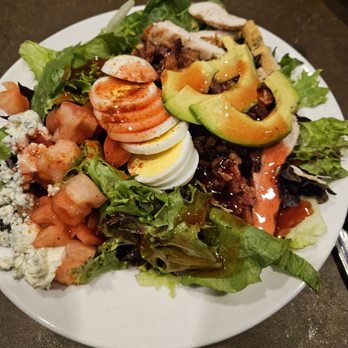 MacKenzie River Pizza, Grill & Pub - Small portion of the very cold served fatija chicken salad. Awful. - Pizza Near Me - Sioux Falls, South Dakota