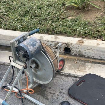Nicks Drain Cleaning and Rooter - In this photo we are sneaking a storm drain in Simi Valley that has root intrusion - Plumbing Near Me Nicks Drain Cleaning and Rooter - In this photo we are sneaking a storm drain in Simi Valley that has root intrusion - Plumbing Near Me