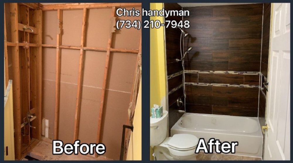 Slide of Chris Handyman, Plumber & Electrician