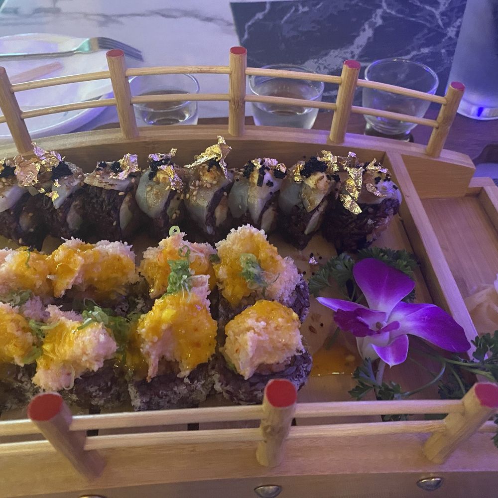 Samurai Japanese Fusion - Old money roll and cherry blossom roll - Sushi Bars Near Me - Sarasota, Florida Samurai Japanese Fusion - Old money roll and cherry blossom roll - Sushi Bars Near Me - Sarasota, Florida