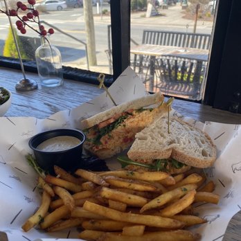The Table - Pimento cheese sandwich with French fries - Bakeries Near Me - Asheboro, North Carolina The Table - Pimento cheese sandwich with French fries - Bakeries Near Me - Asheboro, North Carolina