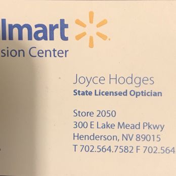 Walmart Vision & Glasses - So helpful - Eyewear & Opticians Near Me - Henderson, Nevada Walmart Vision & Glasses - So helpful - Eyewear & Opticians Near Me - Henderson, Nevada