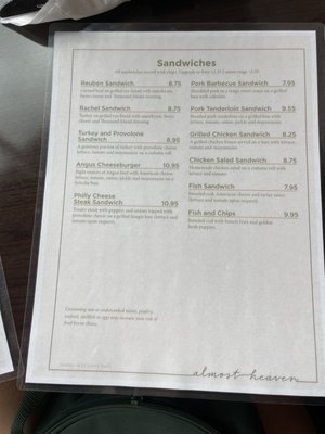 Menu photo 2 Vista Restaurant Ansted, WV Menu photo 2 Vista Restaurant Ansted, WV