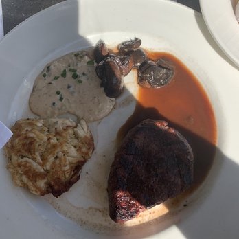 Coastal Flats - Crab cake and Crab Cake & 5 oz. Filet Mignon - Seafood Near Me - Fairfax, Virginia Coastal Flats - Crab cake and Crab Cake & 5 oz. Filet Mignon - Seafood Near Me - Fairfax, Virginia