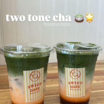Sweet Daze Donut & Boba - two tone cha - Donuts Near Me - Menifee, California