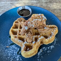 Waffle and chicken