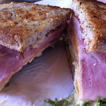 FoodHeads - Turkey, Ham, Sharp Cheddar with Brown Deli Mustard and Fresh Elephant Garlic Mayonnaise on Grilled Multi Grain bread - Sandwiches Near Me - Austin, Texas FoodHeads - Turkey, Ham, Sharp Cheddar with Brown Deli Mustard and Fresh Elephant Garlic Mayonnaise on Grilled Multi Grain bread - Sandwiches Near Me - Austin, Texas