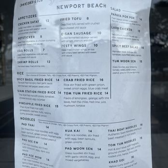 Siam Station - Mwnu - Thai Near Me - Newport Beach, California Siam Station - Mwnu - Thai Near Me - Newport Beach, California