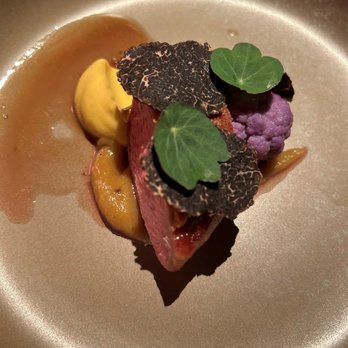 Madcap - sonoma duck breast, black truffles, cauliflower, golden raisin - New American Near Me - San Anselmo, California