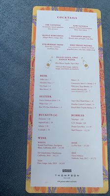 Menu photo 1 Nine at The National Dallas, TX