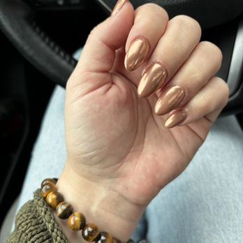 Love Nails and Spa - Rose Gold Chrome - Nail Technicians Near Me - Monterey, California