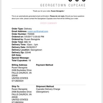 Georgetown Cupcake - The order that never made it to my husband's birthday . - Cupcakes Near Me - Washington, DC, District of Columbia Georgetown Cupcake - The order that never made it to my husband's birthday . - Cupcakes Near Me - Washington, DC, District of Columbia