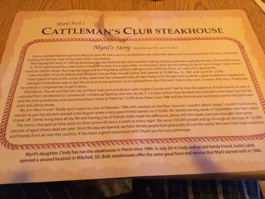 Menu photo 8 Cattleman's Club Pierre, SD Menu photo 8 Cattleman's Club Pierre, SD