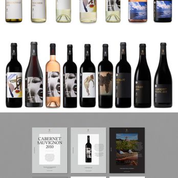 Americano - Brand identity & packaging for Bedell Cellars: white wine packaging (top), red wine packaging (middle), collateral (bottom) - Graphic Design Near Me - Los Angeles, California Americano - Brand identity & packaging for Bedell Cellars: white wine packaging (top), red wine packaging (middle), collateral (bottom) - Graphic Design Near Me - Los Angeles, California