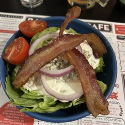 Huge wedge salad yum