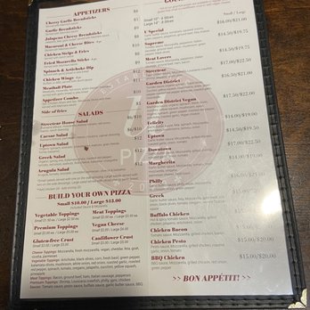U Pizza - Back of menu - Pizza Near Me - New Orleans, Louisiana U Pizza - Back of menu - Pizza Near Me - New Orleans, Louisiana