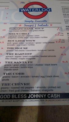 Menu photo 4 Waterloo Louisville, CO