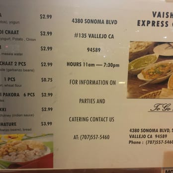 VEC Indian Cuisine - Clean that's a good customer service. Taste test time. - Indian Near Me - Vallejo, California