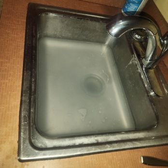 Empire Beauty School - This is where the students eat.This sink has been stopped up for over 3 weeks. Smells lovely - Cosmetology Schools Near Me - Richmond, Virginia