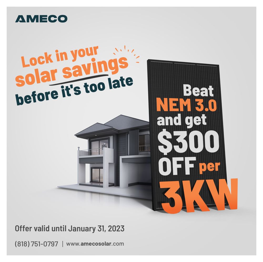 Slide of AMECO Solar & Roofing