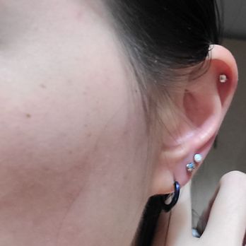 True Expression - Helix and earlobe piercings by Sebastian! - Piercing Near Me - Elmhurst, New York