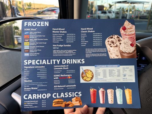 Menu photo 1 Sonic Kapolei, HI Menu photo 1 Sonic Kapolei, HI