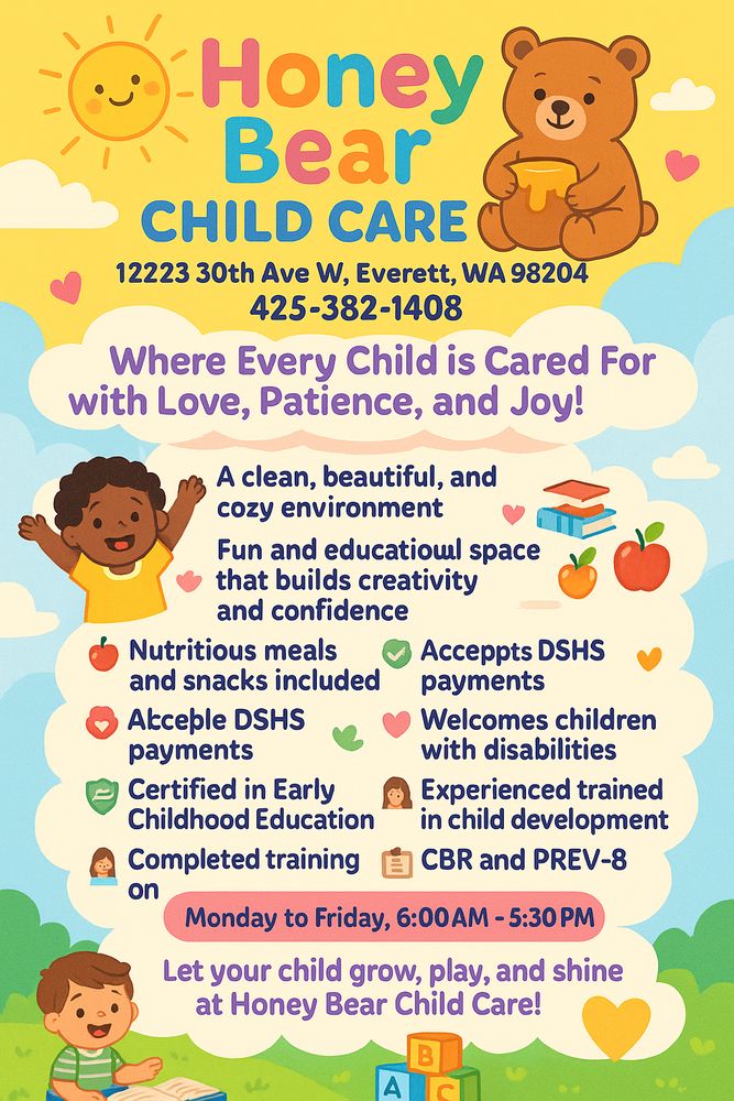 Honeybear Childcare - childcare center in Everett, WA