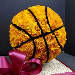 Foti Flowers at Yuess Gardens - 3d basketball custom sympathy tribute piece.