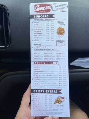 Menu photo 1 Swensons Drive-In Akron, OH Menu photo 1 Swensons Drive-In Akron, OH