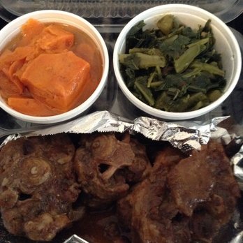 Alma's Place - Ox Tails, yams and collard greens.  Best of the Best! - Desserts Near Me - Compton, California