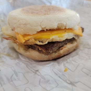 Wendy's - Sausage, Egg, & Cheese Muffin - Burgers Near Me - Falmouth, Virginia Wendy's - Sausage, Egg, & Cheese Muffin - Burgers Near Me - Falmouth, Virginia