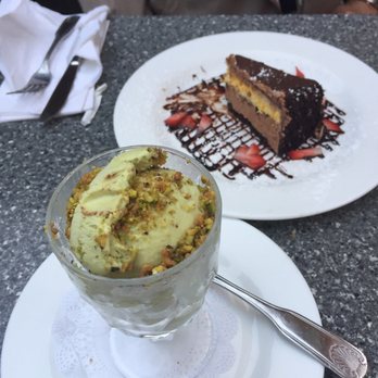 Playwright Celtic Pub - Pistachio ice cream and Banana Chocolate Mousse Cake - New American Near Me - New York, New York Playwright Celtic Pub - Pistachio ice cream and Banana Chocolate Mousse Cake - New American Near Me - New York, New York
