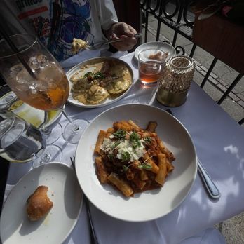The Florentine Cafe - Ravioli di Aragosta Rigatoni Bolognese - Italian Near Me - Boston, Massachusetts