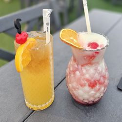 Mai tai (too sweet), $10 & Miami vice (sweet but that was expected), $12.