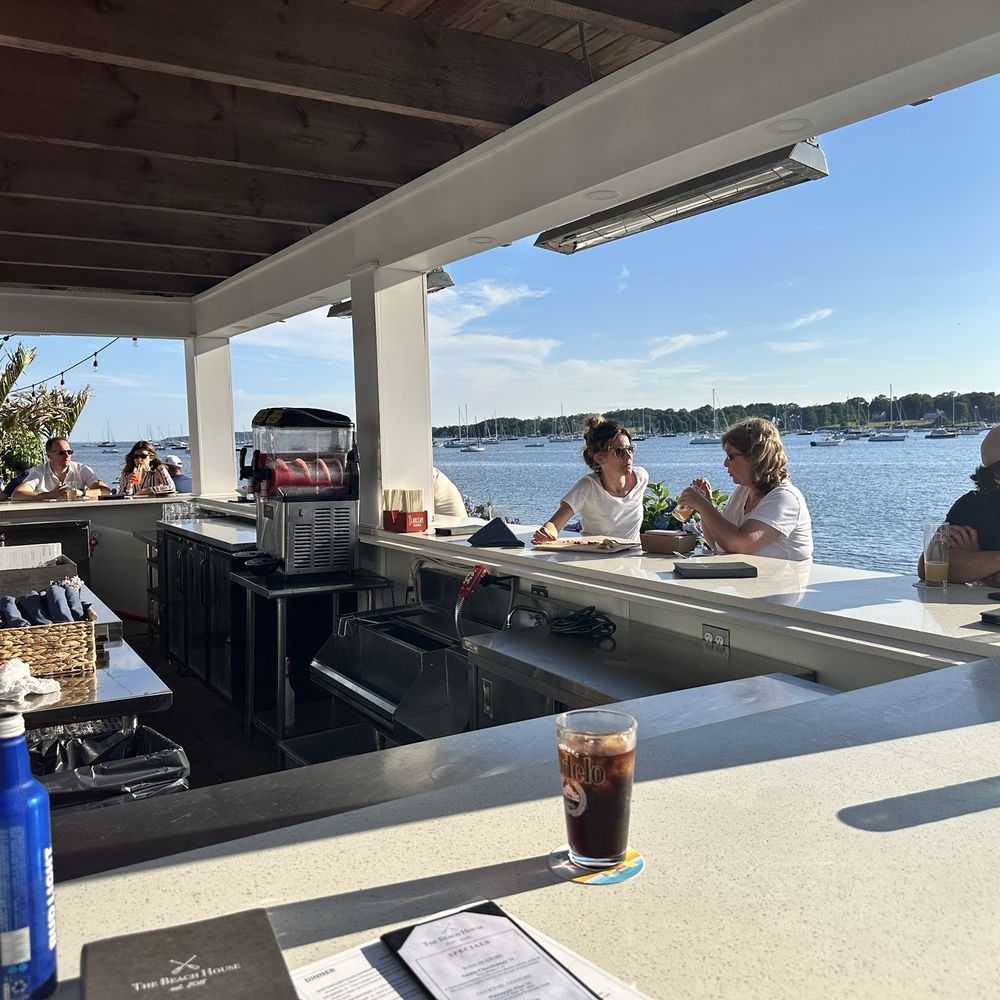 The Beach House - At the outside bar! - Bars Near Me - Bristol, Rhode Island