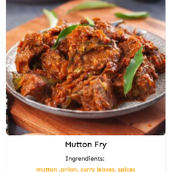 Paradise Delights - Mutton Fry, Indian, Indian Takeout, Indian Food